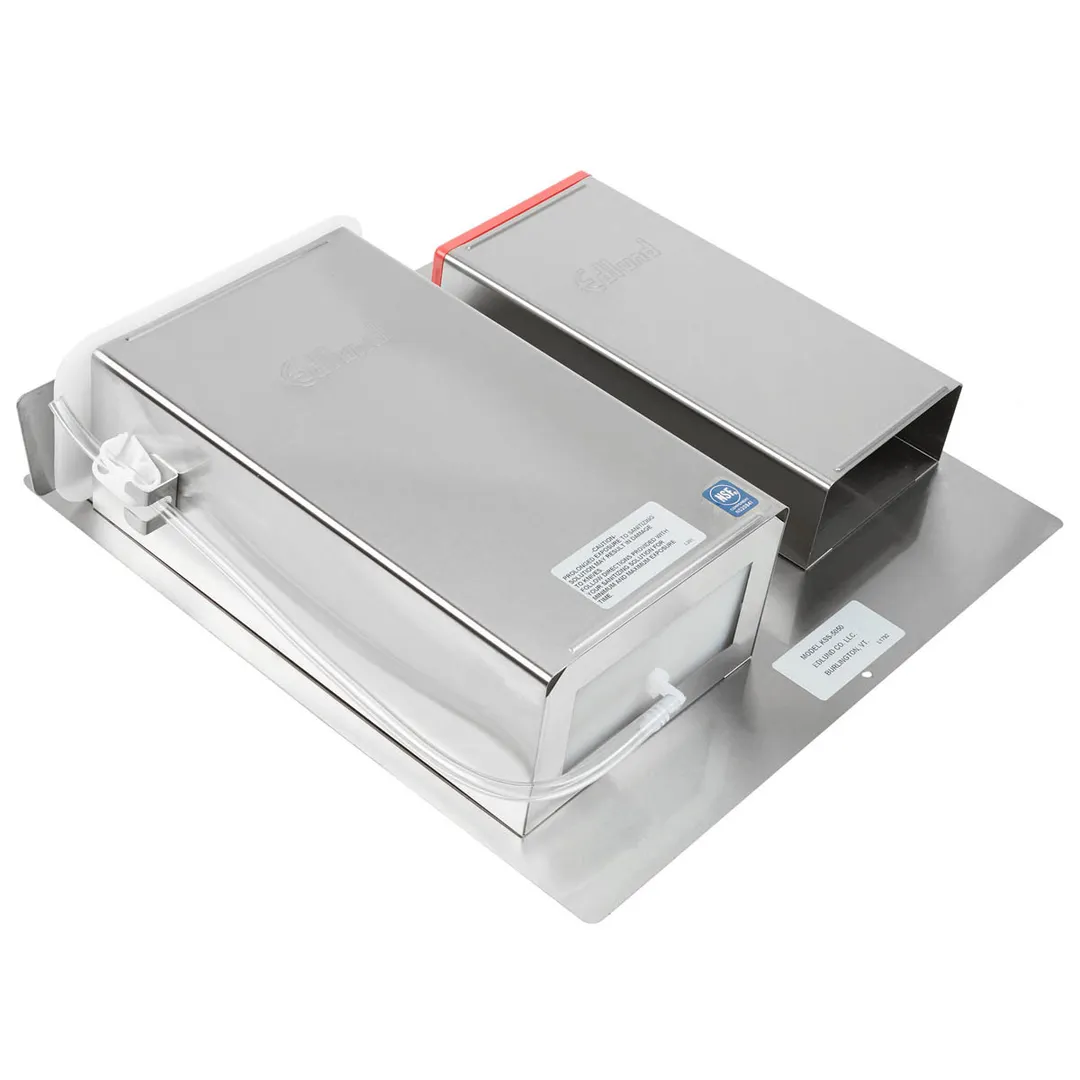 Edlund KSS-5050DT Knife Rack Sanitizing System, Liquid Sanitizer, Removable Insert, Stainless Steel