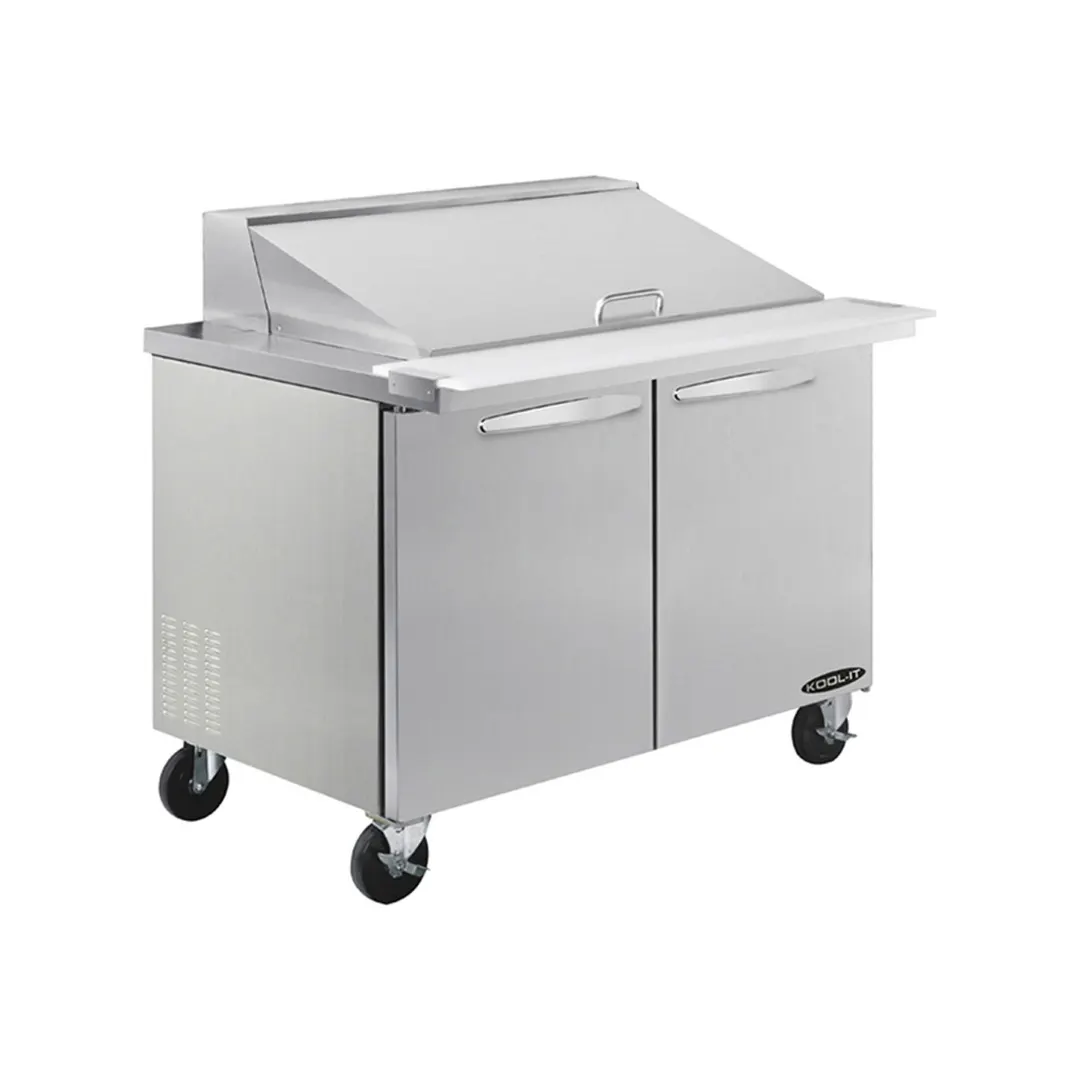 Kool-It KSTM-36-2 36" Mega Top Sandwich / Salad Prep Table w/ 2 Doors, 15 Pans