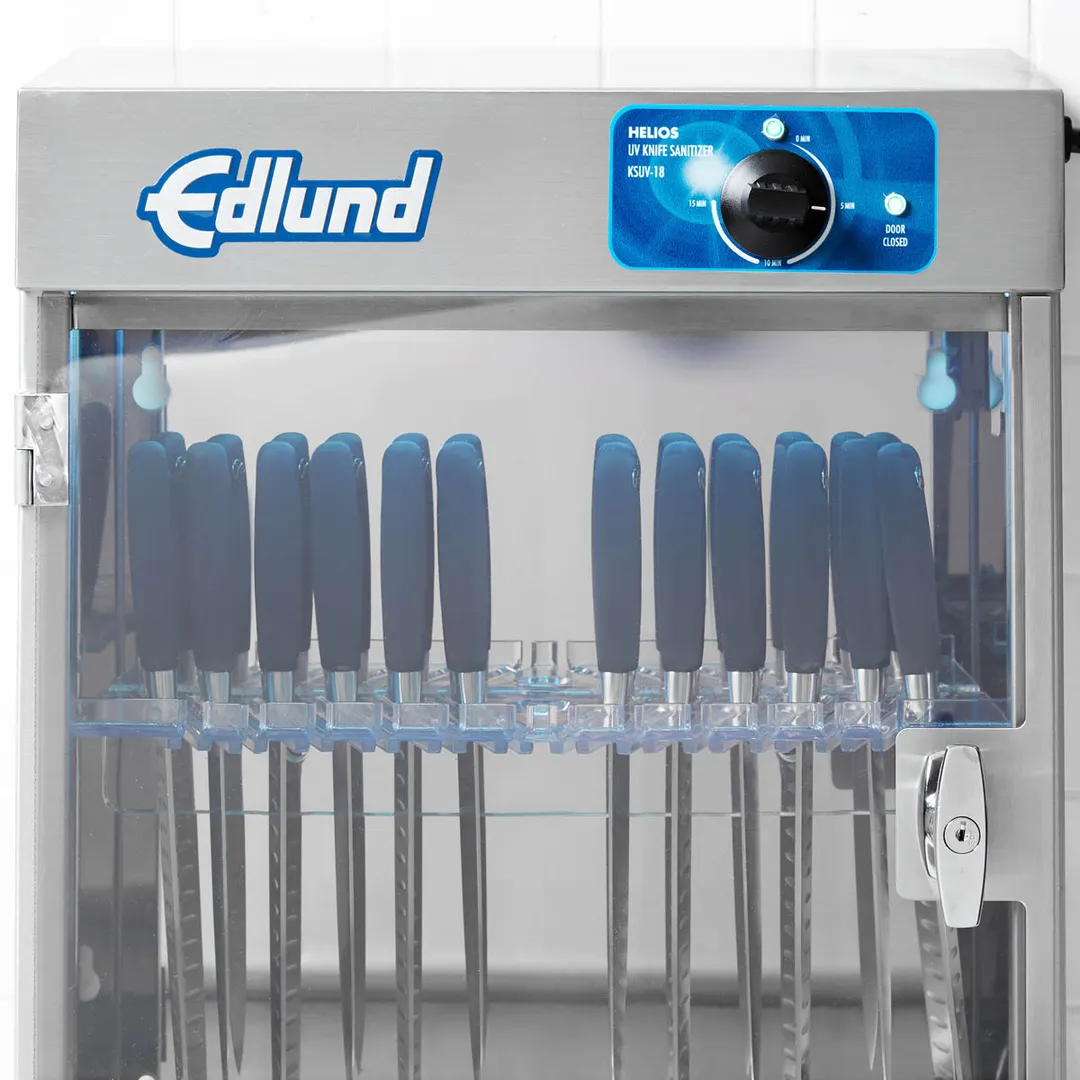 Edlund KSUV-18 Knife Sterilizer 12‑Knife (2 Cleaver), LED UV Door SS 115V70W NEMA5‑15 NSF/cETLus