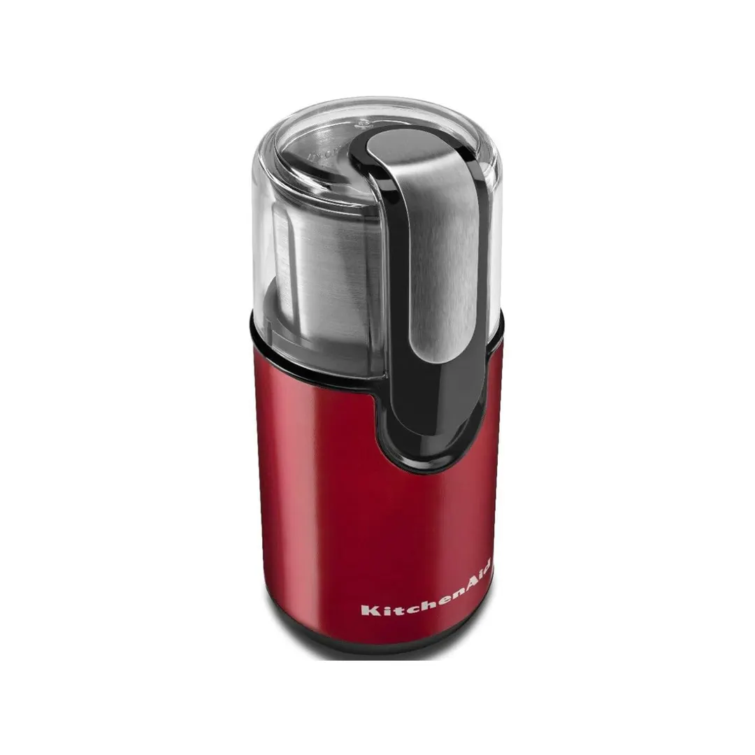 KitchenAid BCG111ER Coffee Grinder, One-Touch Control with 4 oz Grind Bowl / 120V - Red