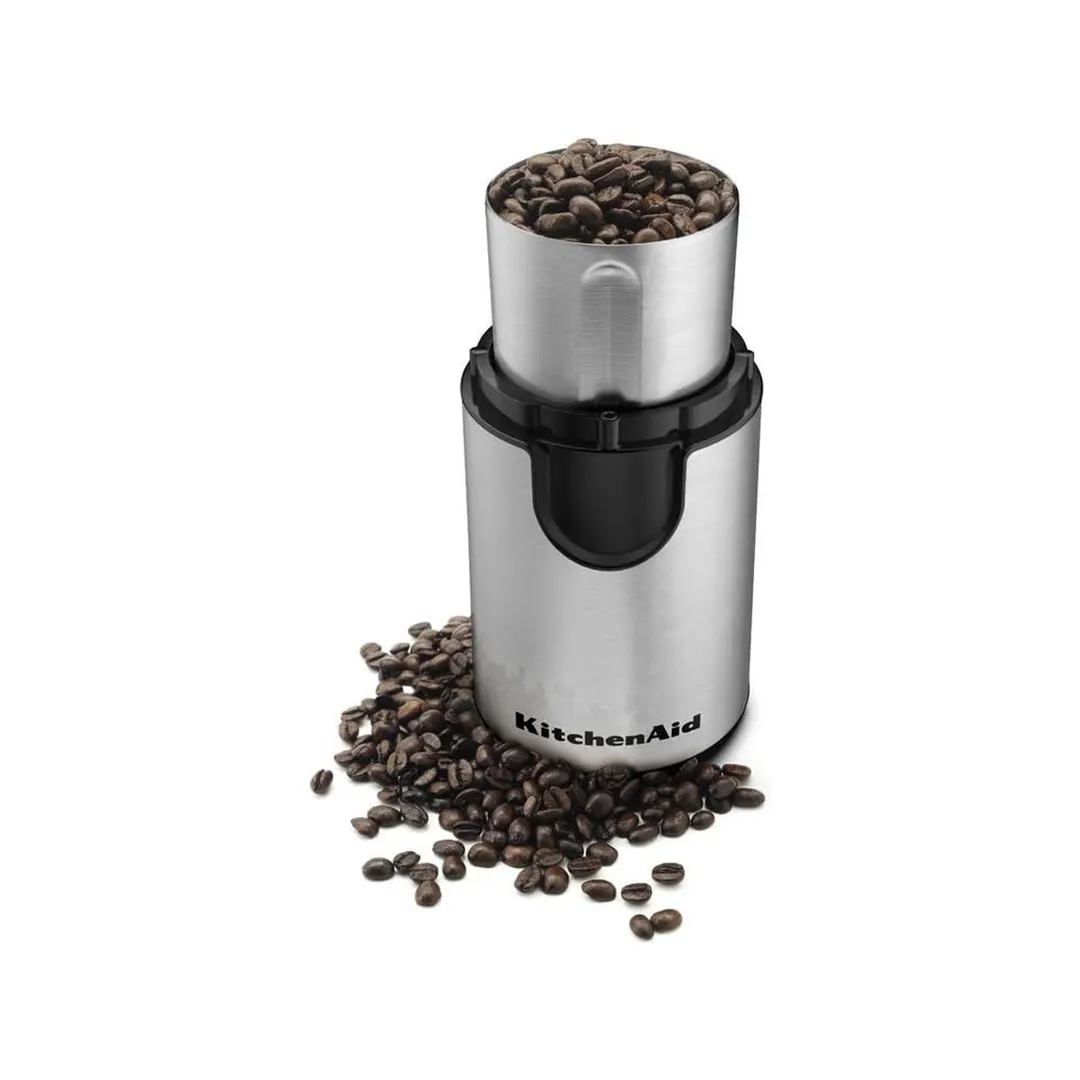 KitchenAid BCG111OB Coffee Grinder, One-Touch Control with 4 oz Grind Bowl / 120V - Black