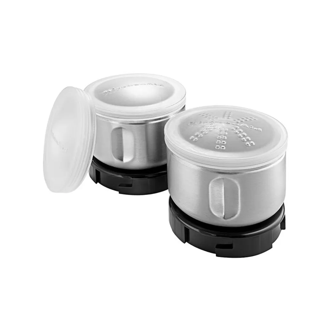 KitchenAid BCGSGA Spice Grinder Accessory Kit with 2 Stainless Steel Grinding Bowls