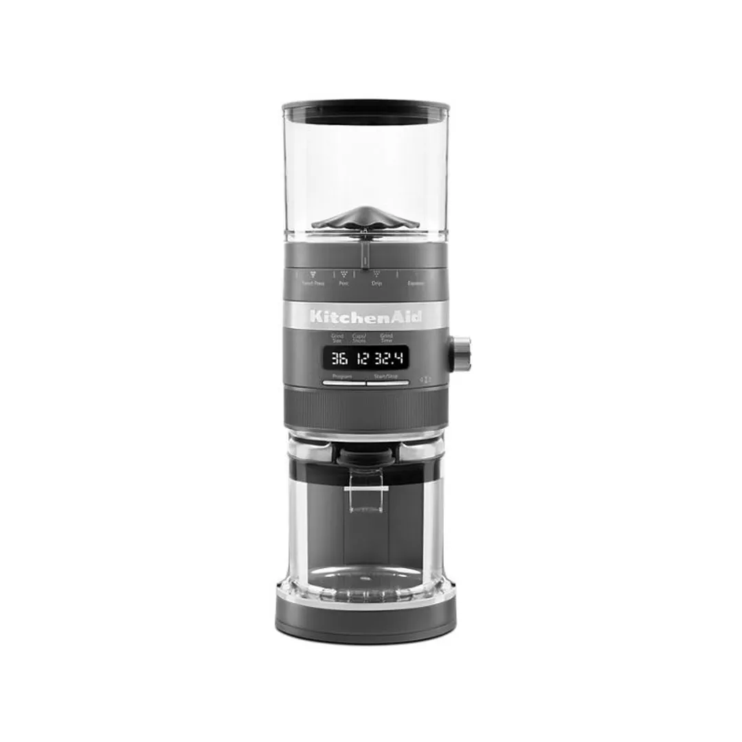 KitchenAid KCG8433DG Burr Coffee Grinder with 10 oz Top Hopper Capacity, 120V / 150 Watts - Grey