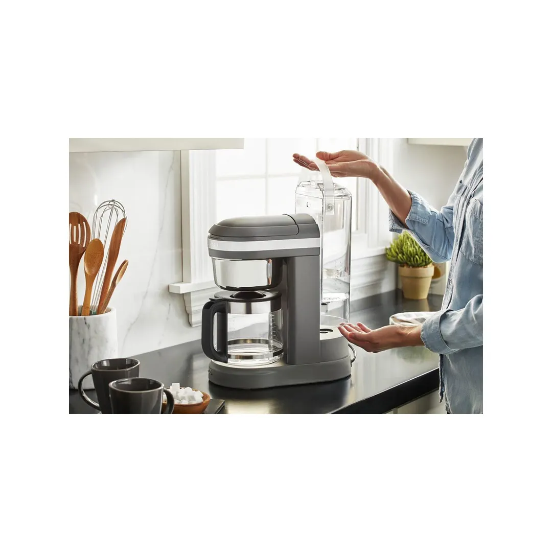 KitchenAid KCM1208DG Coffee Tea Brewer with Glass Carafe, 120V/1100 Watt-Grey