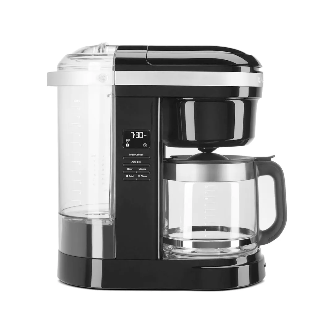 KitchenAid KCM1208OB Coffee Tea Brewer with Glass Carafe, 120V/1100 Watt-Black