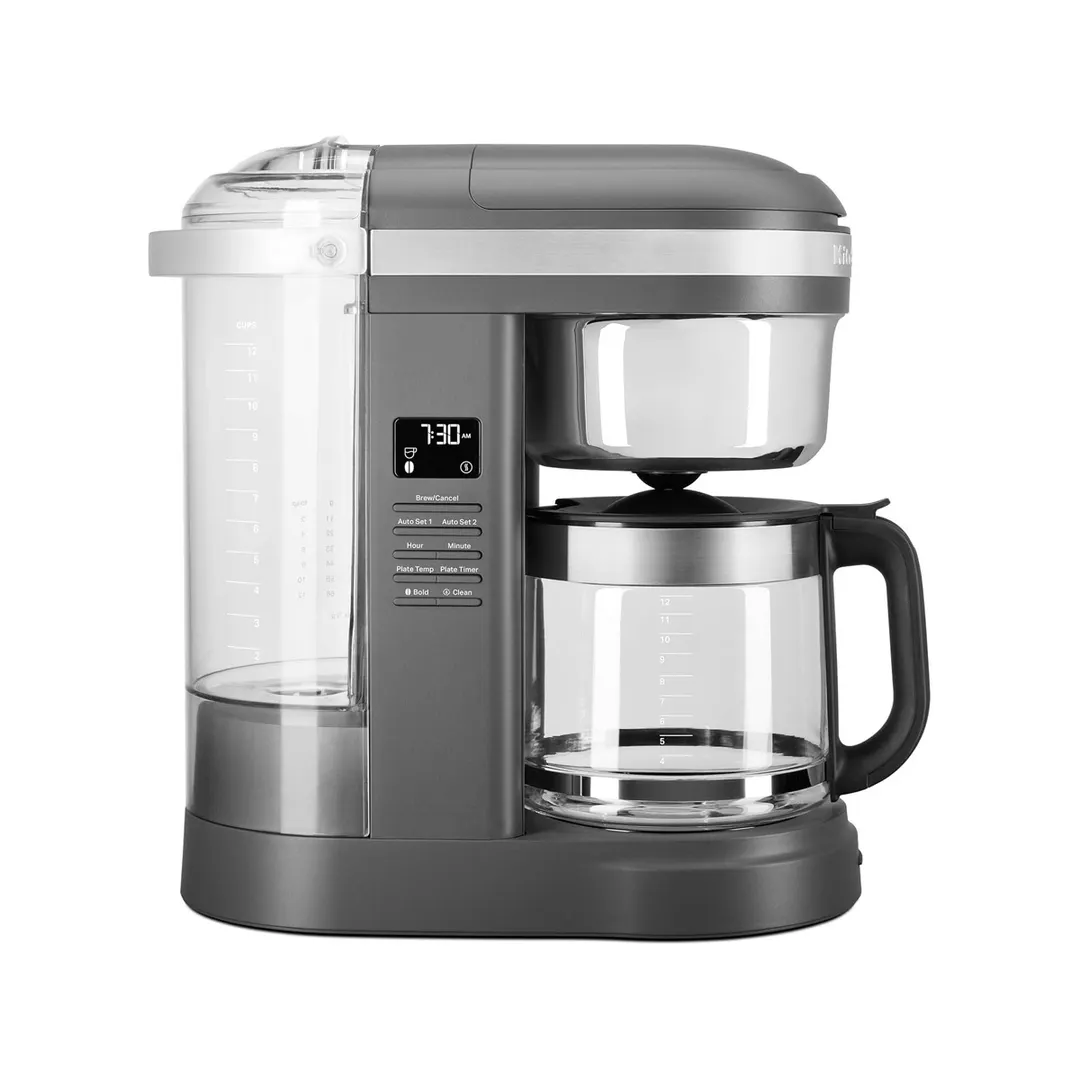 KitchenAid KCM1209DG Coffee Tea Brewer, High and Low Plate Temperature - 120V/1100 W - Grey