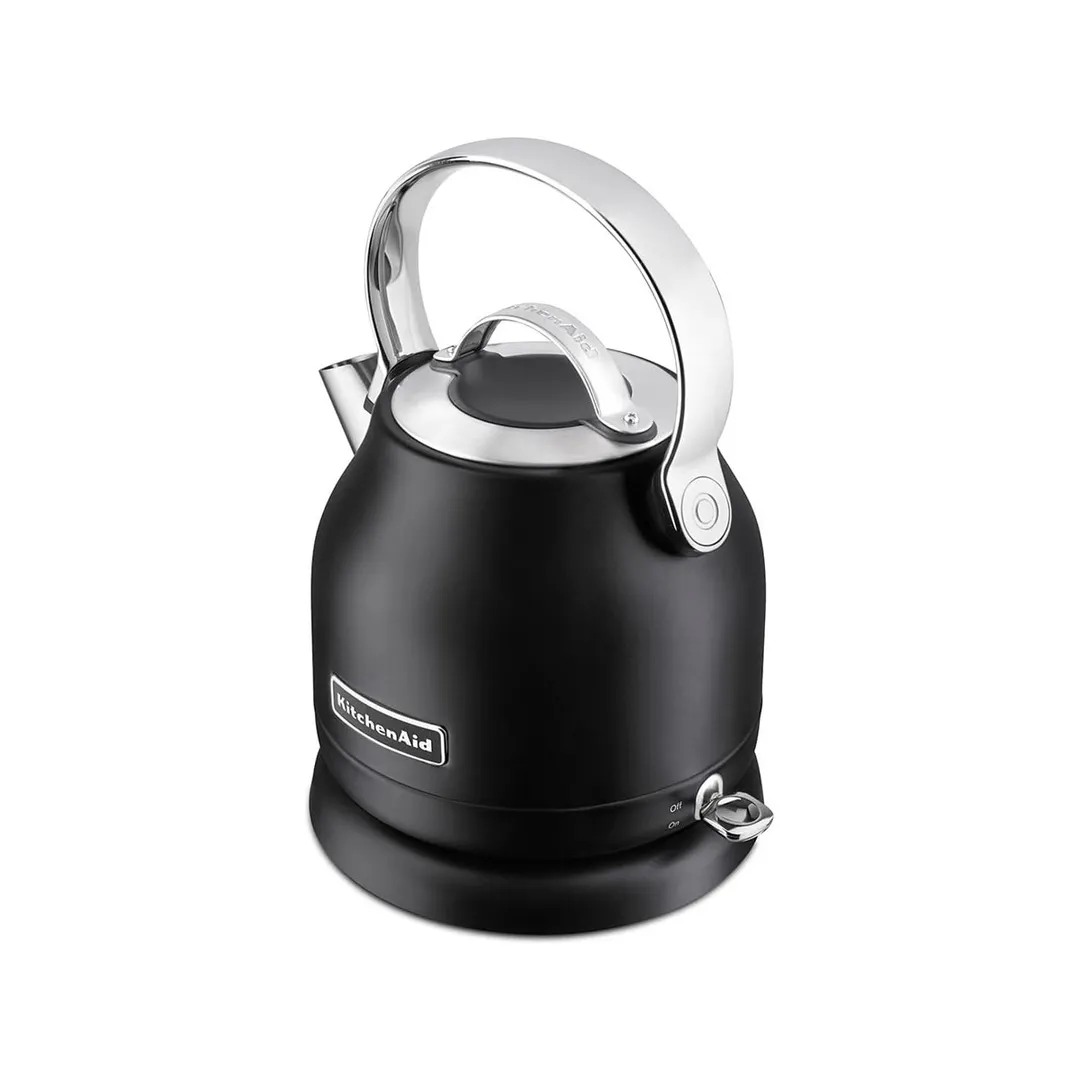 KitchenAid KEK1222BM 1.25 Liter Stainless Steel Matte Black Electric Kettle 