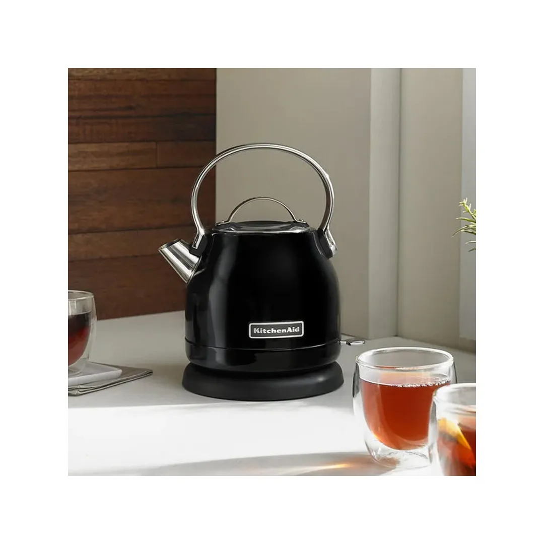 KitchenAid KEK1222OB 1.25 Liter Stainless Steel Onyx Black Electric Kettle
