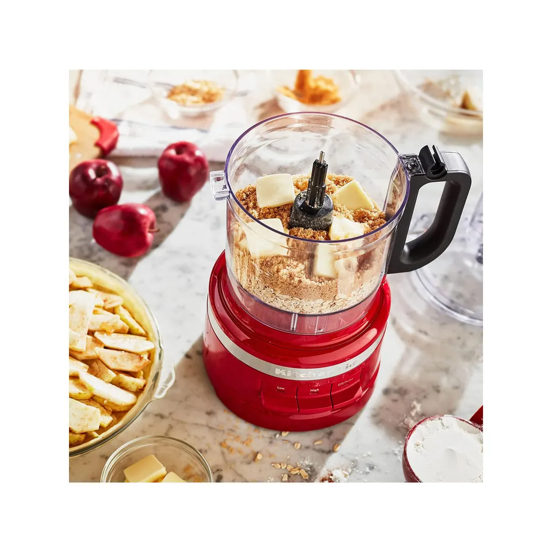 KitchenAid KFP0718ER 7‑Cup, 3‑Speed Food Processor, Empire Red