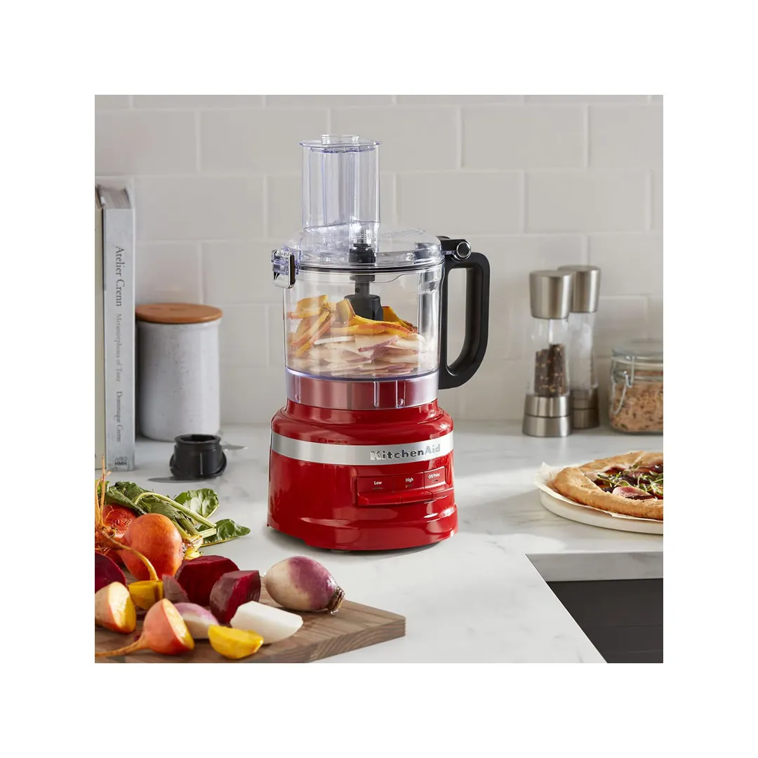KitchenAid KFP0718ER 7‑Cup, 3‑Speed Food Processor, Empire Red