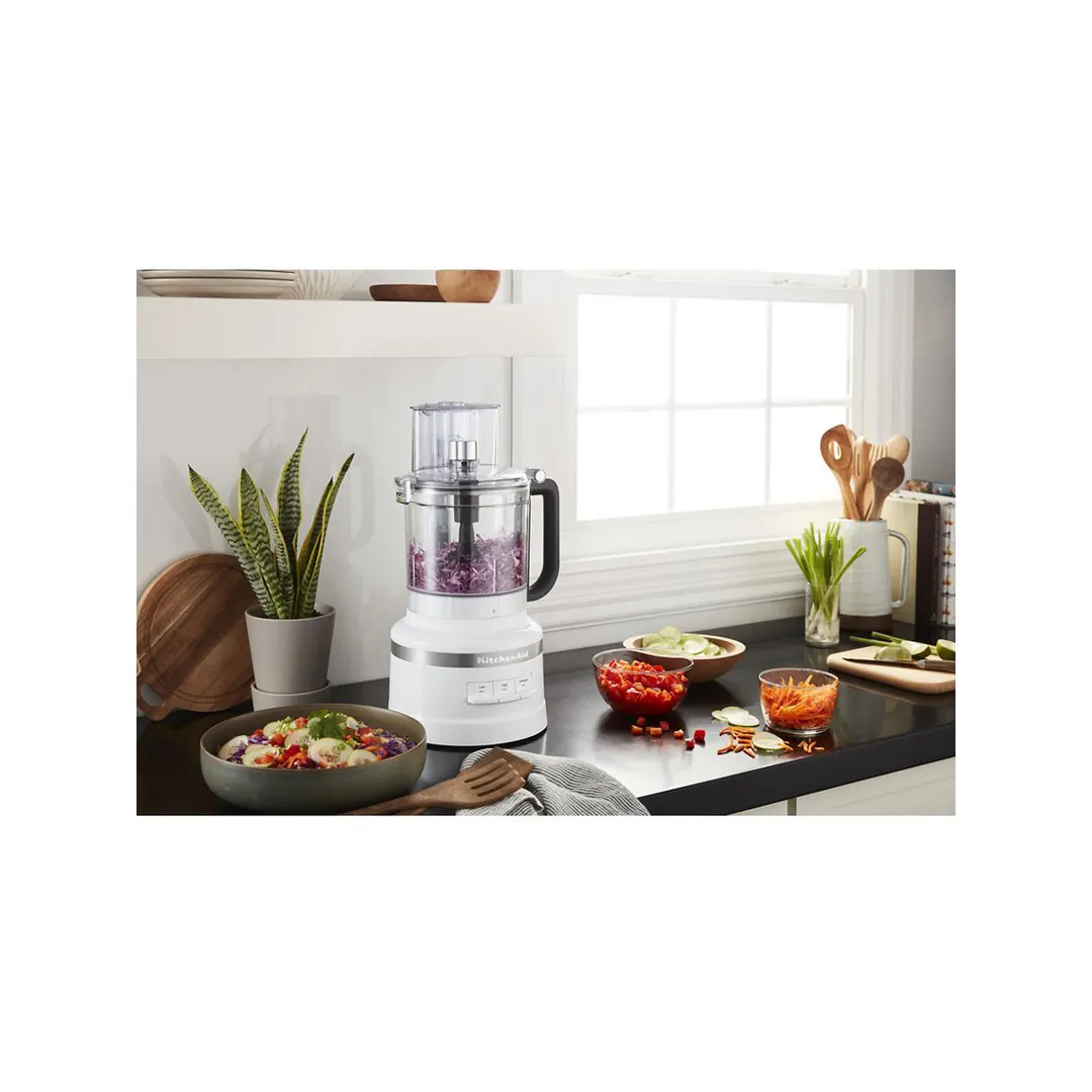 KitchenAid KFP1318WH 13‑Cup Food Processor, White