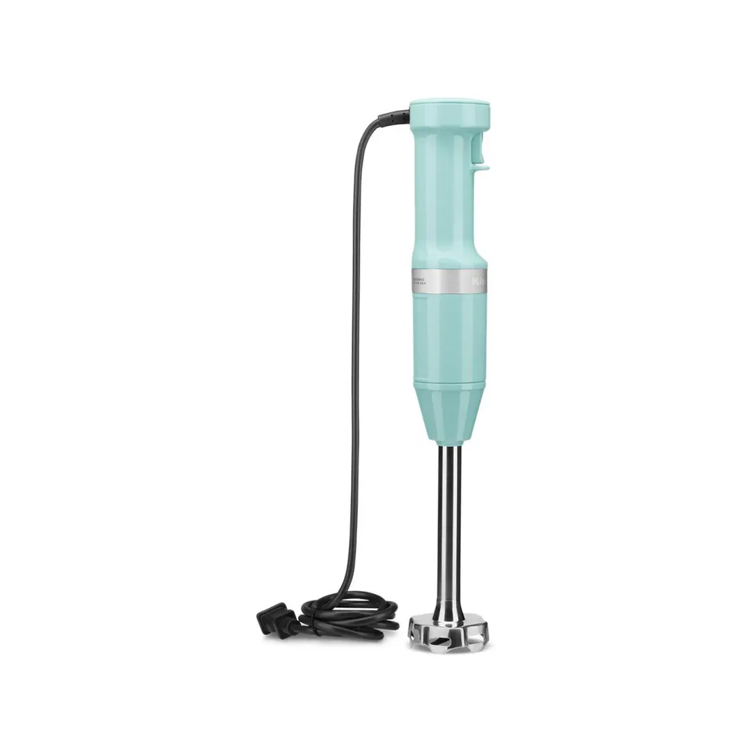 KitchenAid KHBV53AQ 8" Variable Speed Aqua Sky Corded Hand Blender