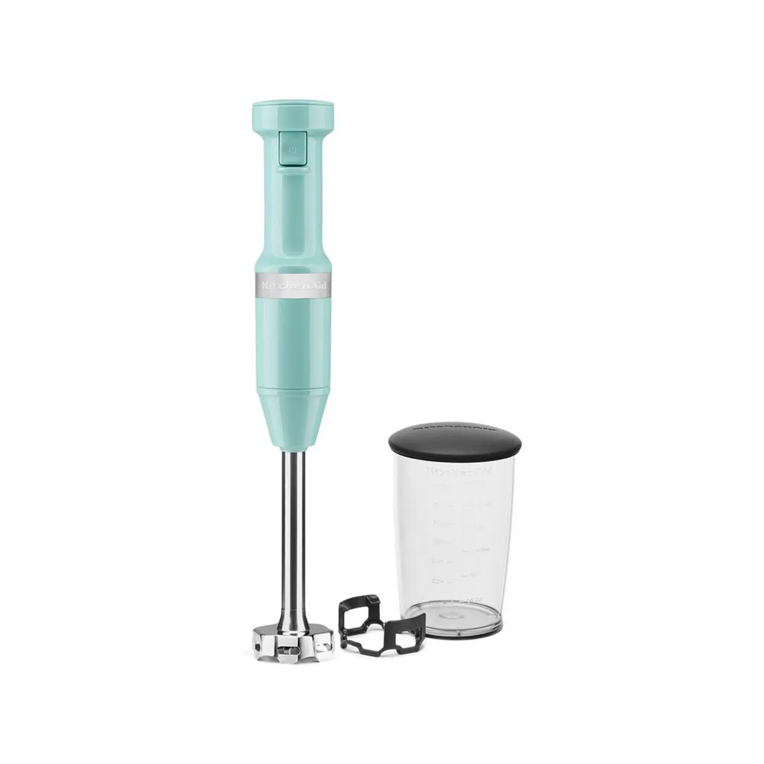 KitchenAid KHBV53AQ 8" Variable Speed Aqua Sky Corded Hand Blender