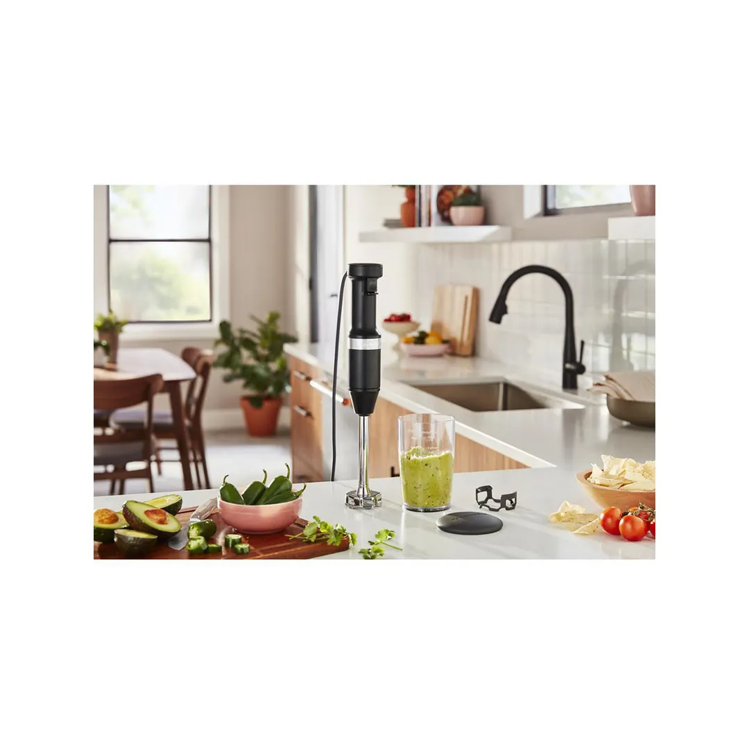KitchenAid KHBV53BM 8" Variable Speed Black Matte Corded Hand Blender