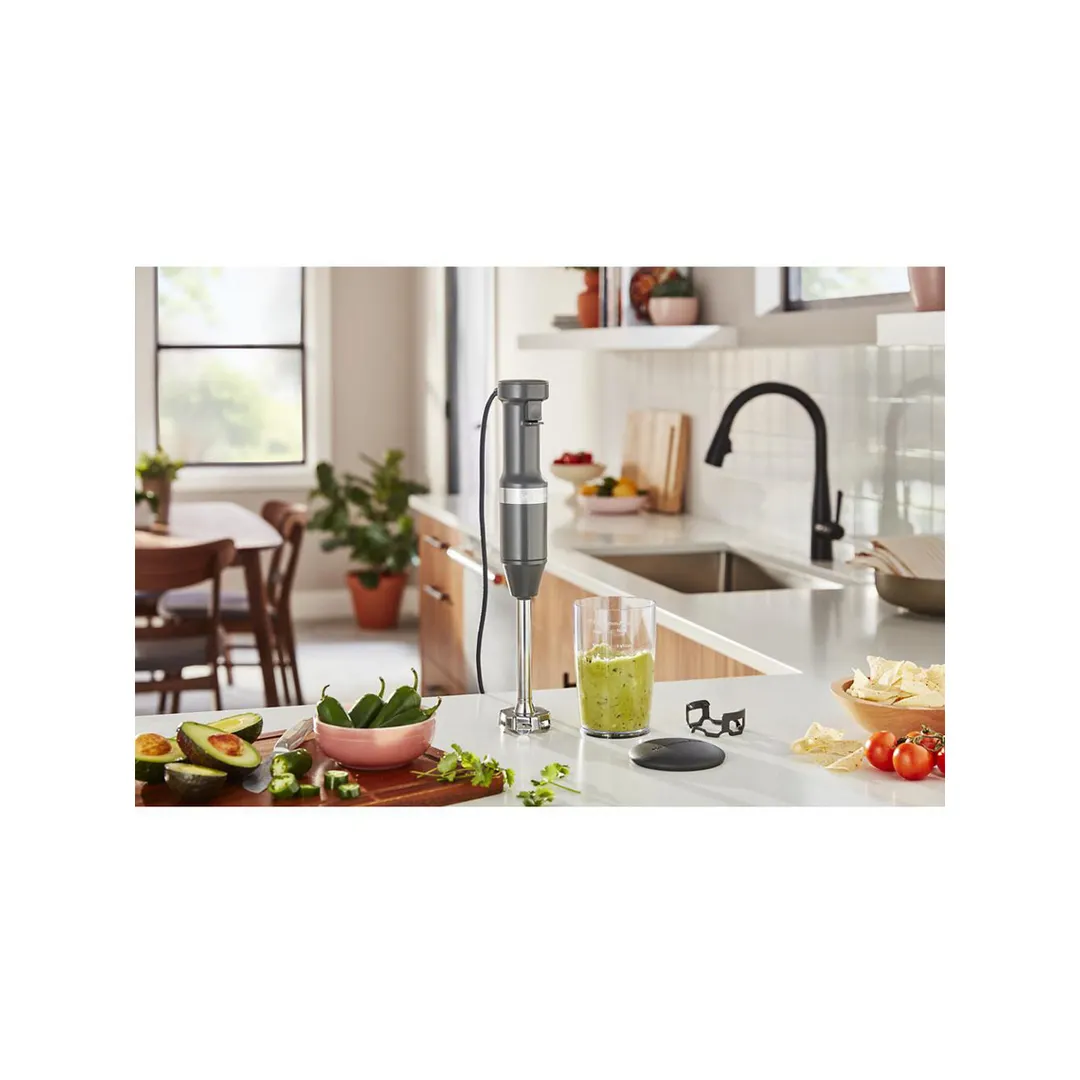 KitchenAid KHBV53DG 8" Variable Speed Matte Charcoal Grey Corded Hand Blender