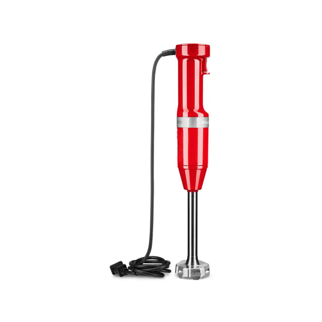 KitchenAid KHBV53PA 8" Variable Speed Passion Red Corded Hand Blender