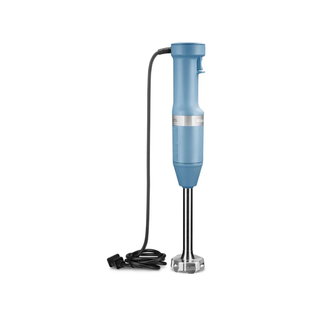 KitchenAid KHBV53VB 8" Variable Speed Corded Hand Blender, Blue Velvet