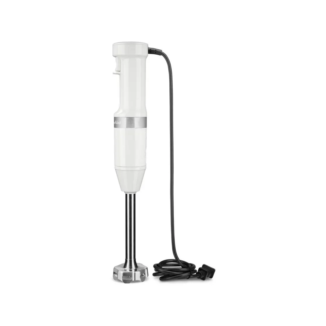 KitchenAid KHBV53WH 8" Variable Speed Corded Hand Blender, White