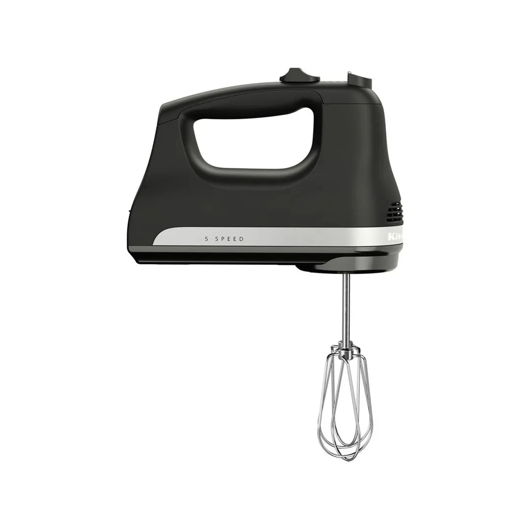 KitchenAid KHM512BM Ultra Power 5-Speed Hand Mixer, Black Matte