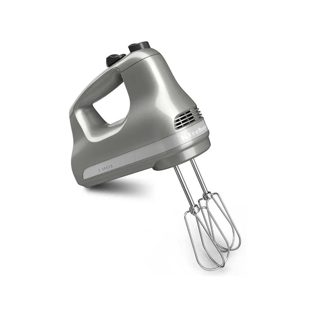 KitchenAid KHM512CU Ultra Power 5-Speed Hand Mixer, Contour Silver