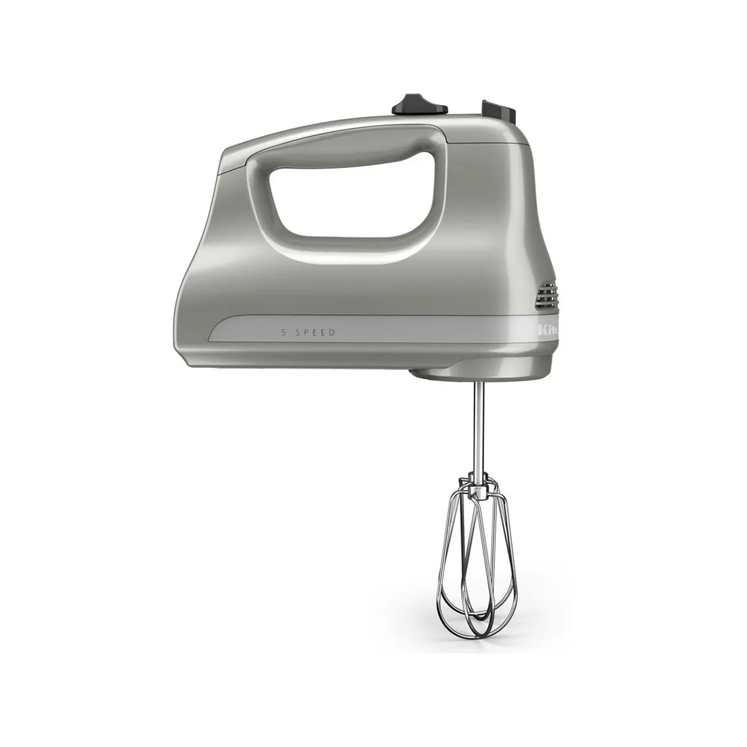 KitchenAid KHM512CU Ultra Power 5-Speed Hand Mixer, Contour Silver