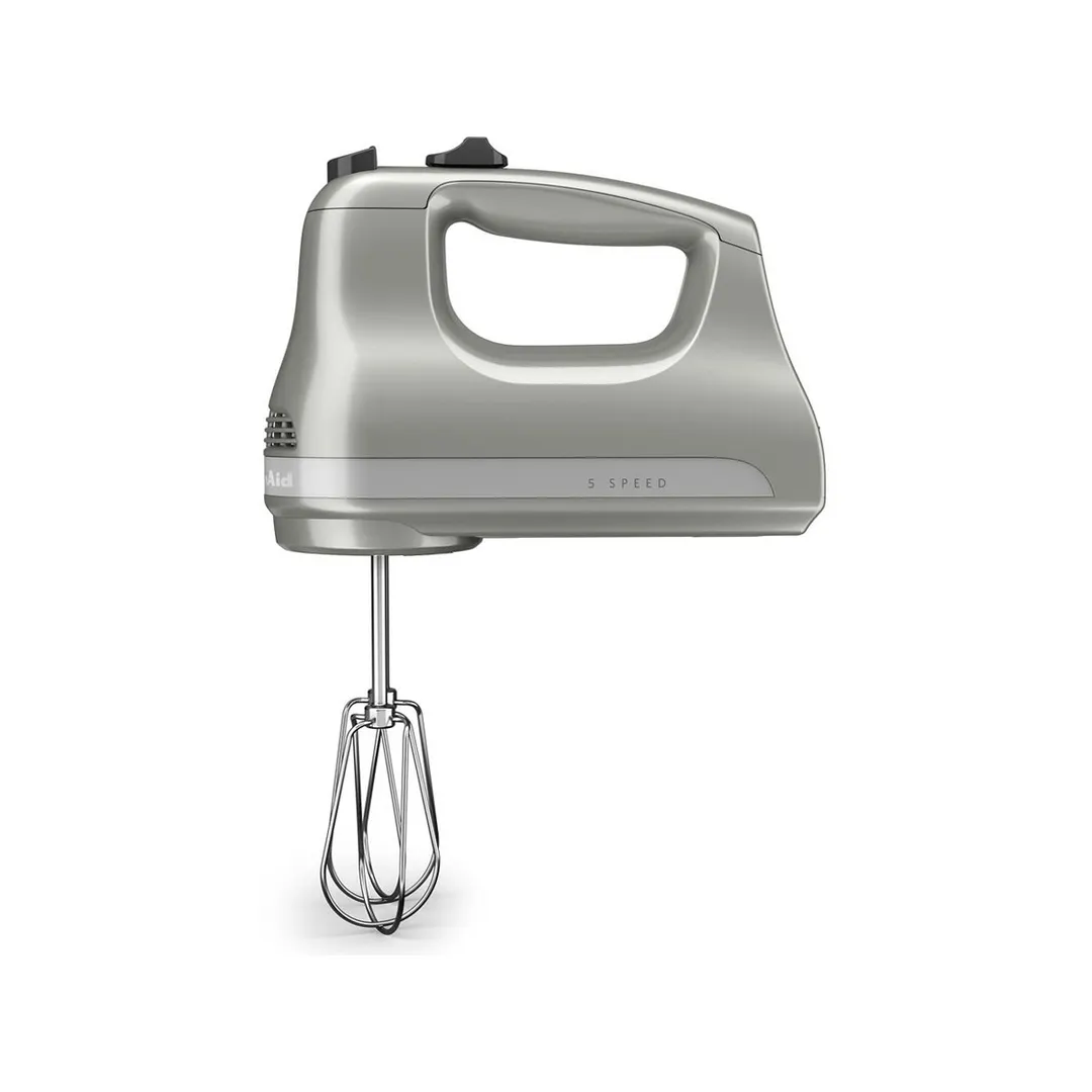 KitchenAid KHM512CU Ultra Power 5-Speed Hand Mixer, Contour Silver