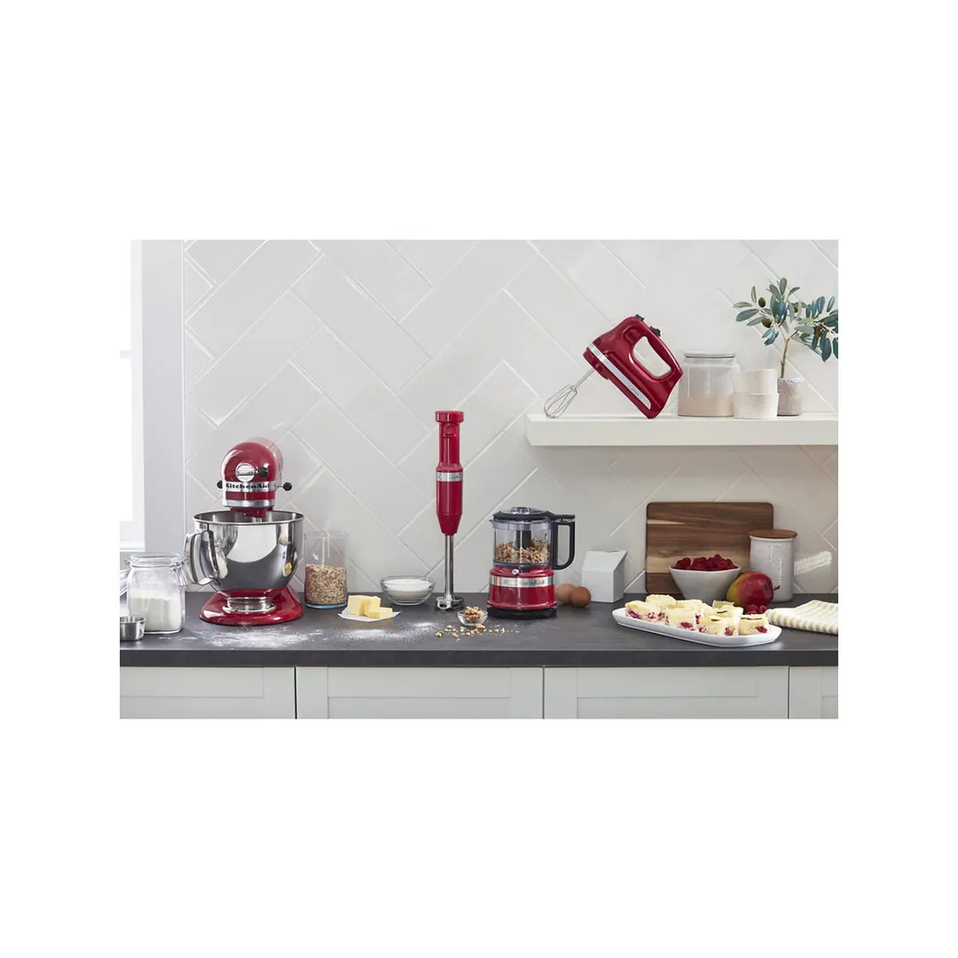 KitchenAid KHM512ER Ultra Power 5-Speed Hand Mixer, Empire Red
