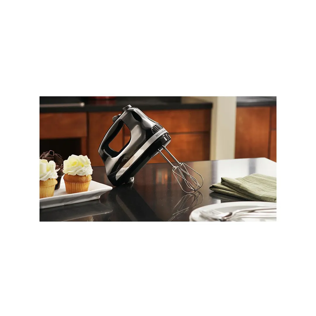 KitchenAid KHM512OB Ultra Power 5-Speed Hand Mixer, Onyx Black
