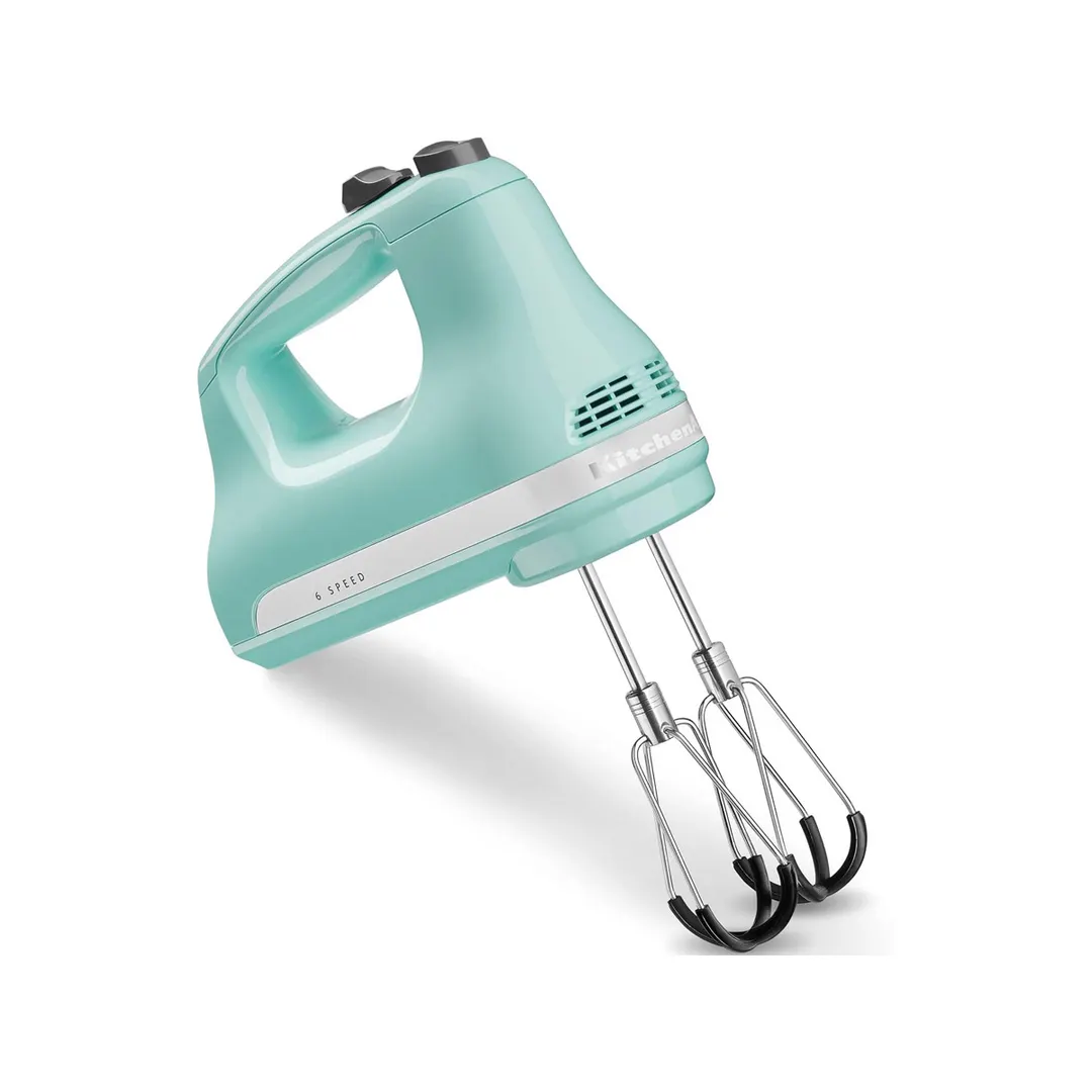 KitchenAid KHM6118IC 6-Speed Hand Mixer with Flex Edge Beaters, Ice