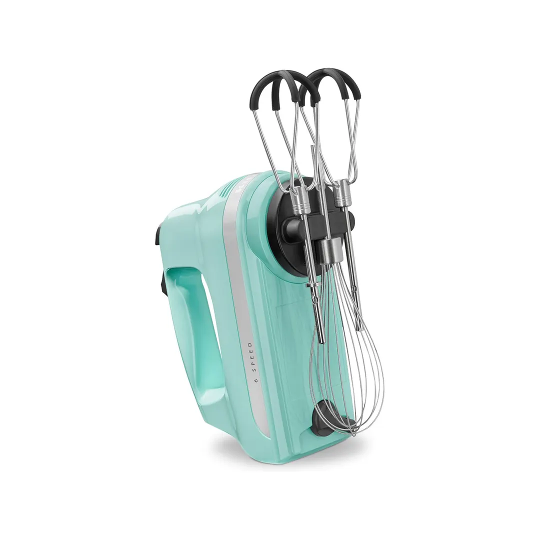 KitchenAid KHM6118IC 6-Speed Hand Mixer with Flex Edge Beaters, Ice