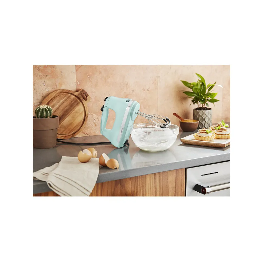 KitchenAid KHM6118IC 6-Speed Hand Mixer with Flex Edge Beaters, Ice