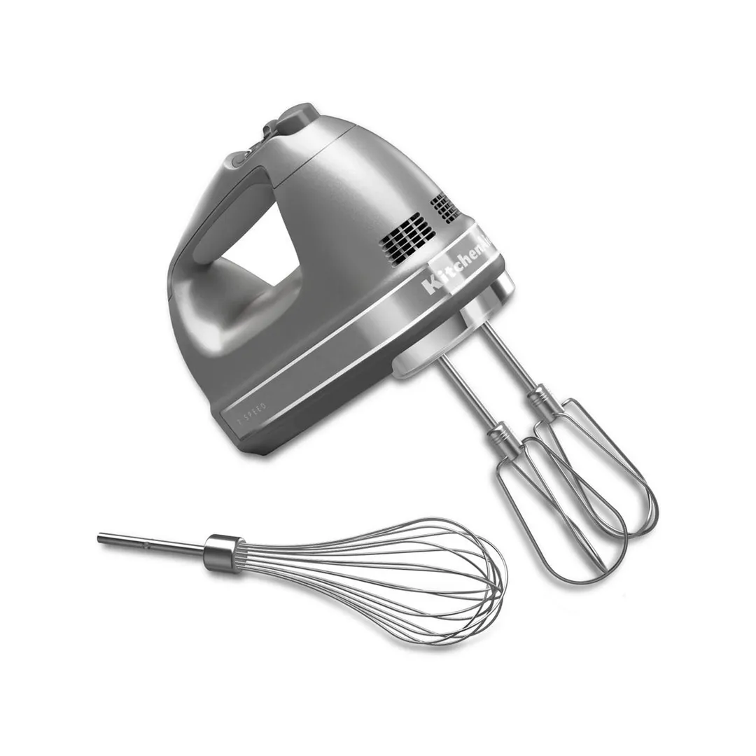 KitchenAid KHM7210CU 7-Speed Hand Mixer, Contour Silver
