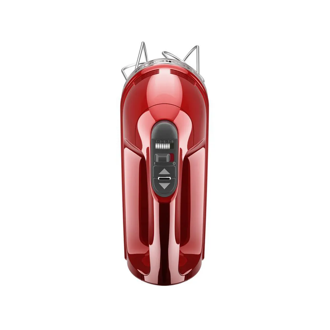 KitchenAid KHM926CA 9-Speed Hand Mixer with Exclusive Accessory Pack, Candy Apple Red