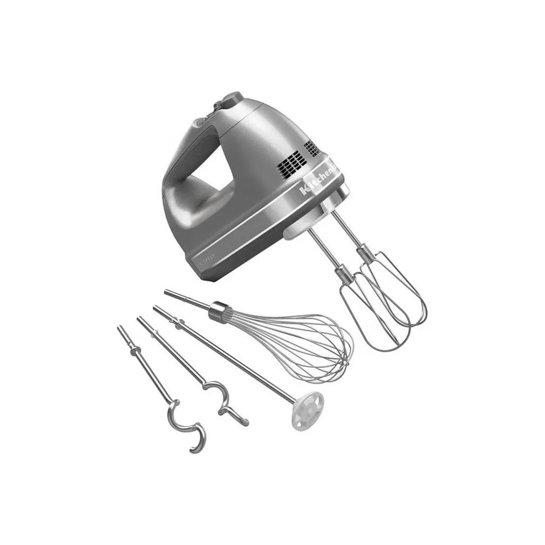 KitchenAid KHM926CU 9-Speed Hand Mixer with Exclusive Accessory Pack, Contour Silver