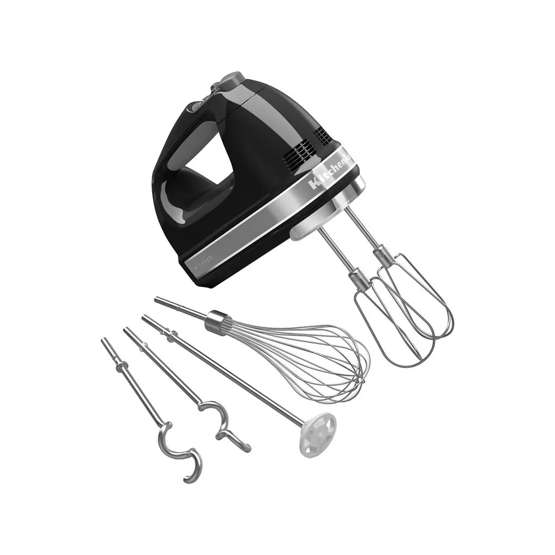 KitchenAid KHM926OB 9-Speed Hand Mixer with Exclusive Accessory Pack, Onyx Black