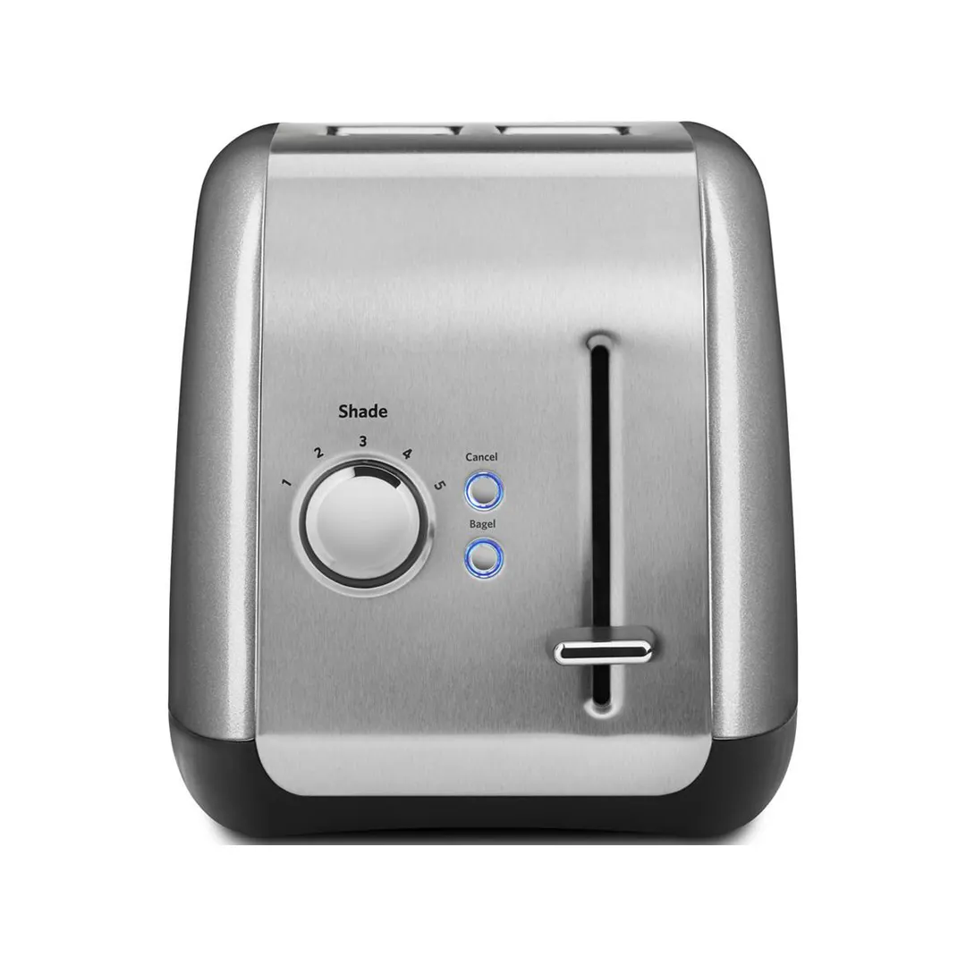 KitchenAid KMT2115CU 2 Slice Toaster with Manual Lift, Counter Silver Color, 1.5" Extra Wide Slots