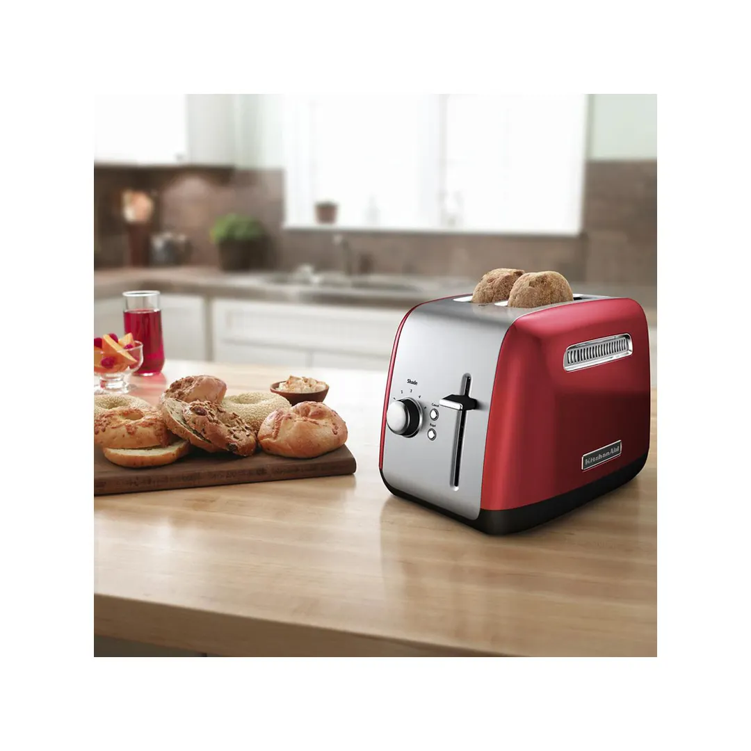 KitchenAid KMT2115ER 2 Slice Toaster with Manual Lift, Empire Red Color, 1.5" Extra Wide Slots