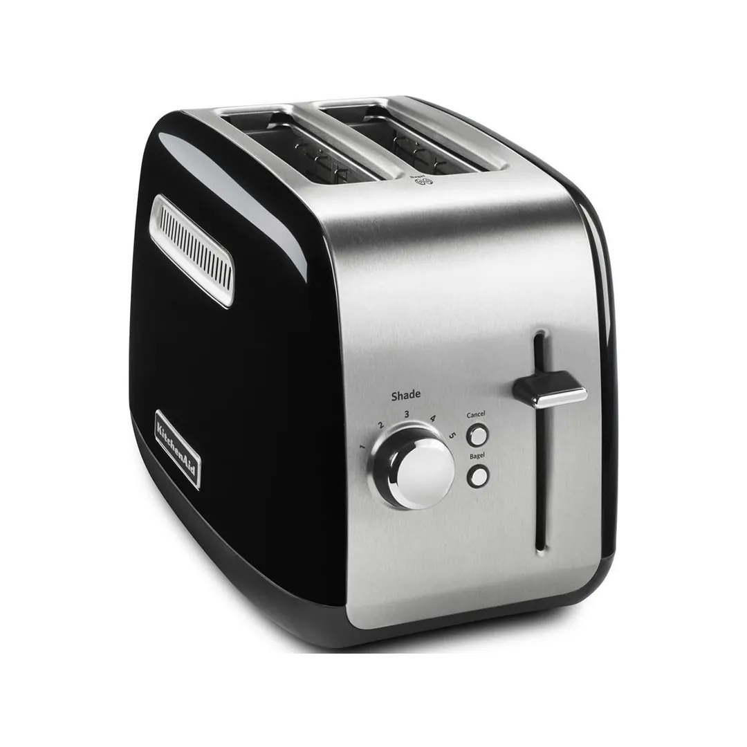 KitchenAid KMT2115OB 2 Slice Toaster with Manual Lift, Onyx Black Color, 1.5"  Extra Wide Slots