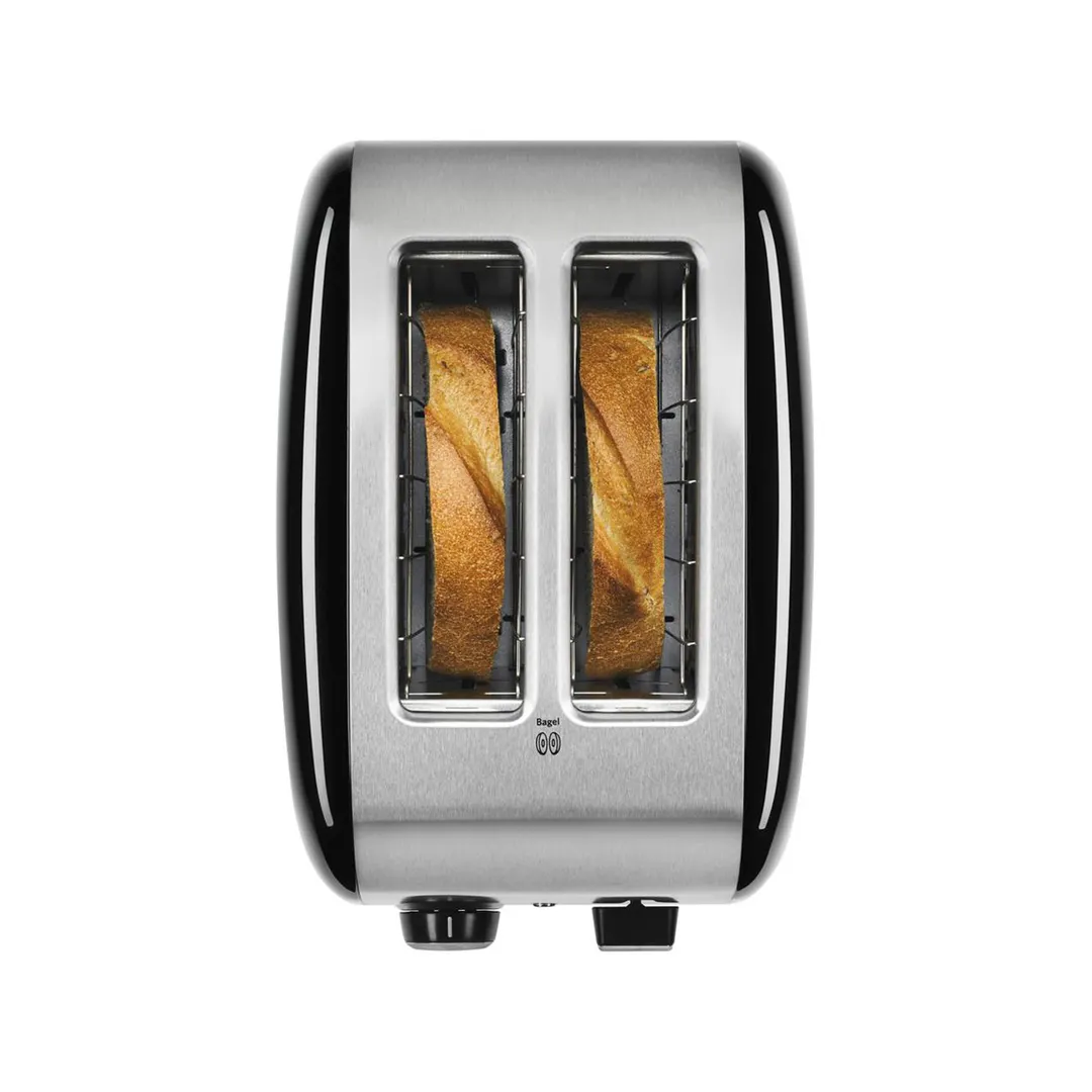 KitchenAid KMT2115OB 2 Slice Toaster with Manual Lift, Onyx Black Color, 1.5"  Extra Wide Slots