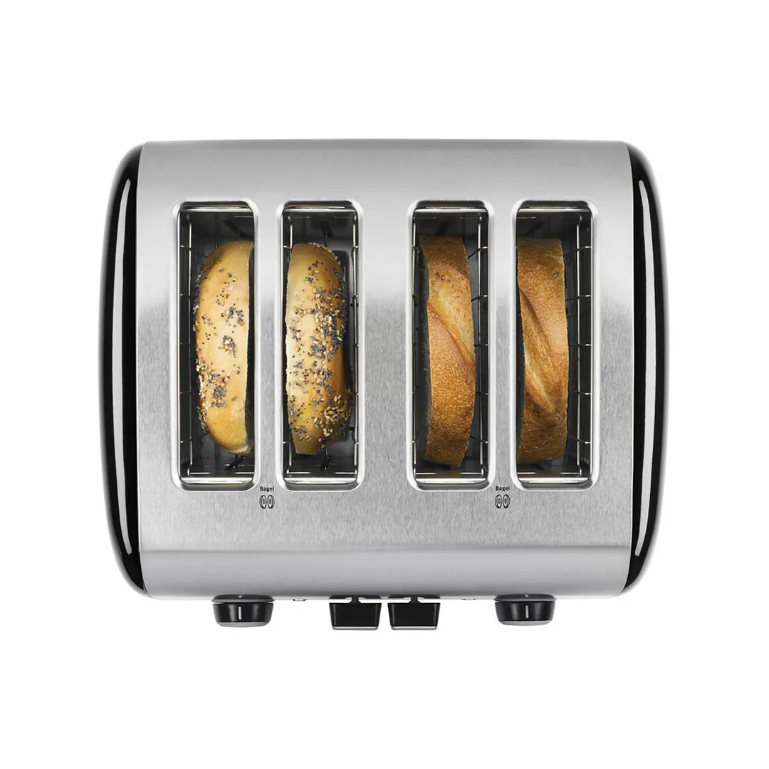 KitchenAid KMT4115OB 4 Slice Toaster w/ Manual High-Lift Lever, Onyx Black Color