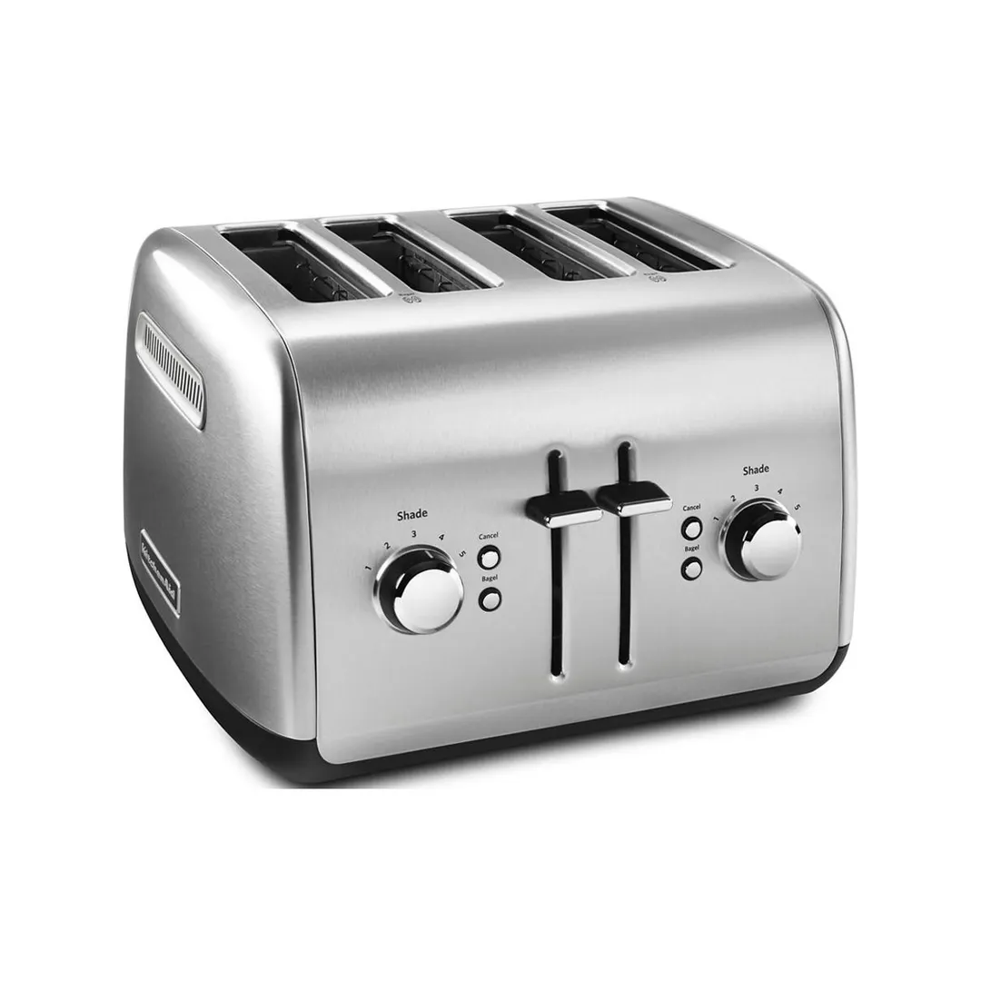 KitchenAid KMT4115SX 4 Slice Toaster w/ Manual High-Lift Lever, Stainless Steel Color
