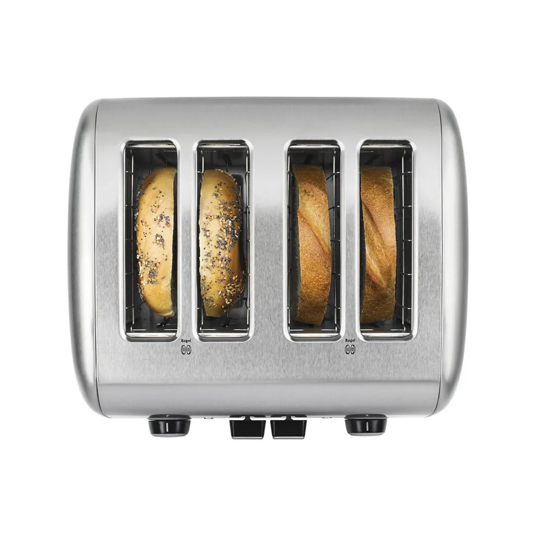 KitchenAid KMT4115SX 4 Slice Toaster w/ Manual High-Lift Lever, Stainless Steel Color
