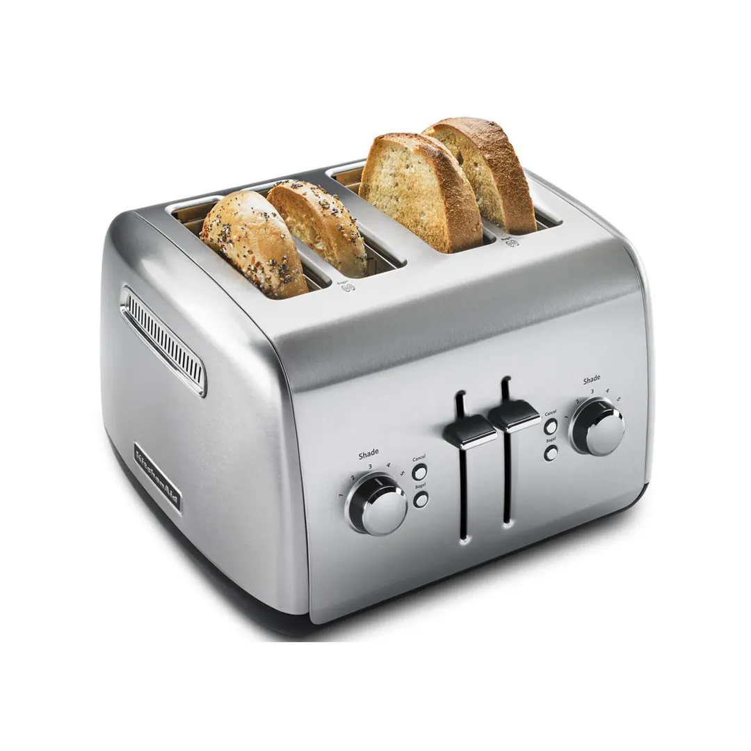 KitchenAid KMT4115SX 4 Slice Toaster w/ Manual High-Lift Lever, Stainless Steel Color