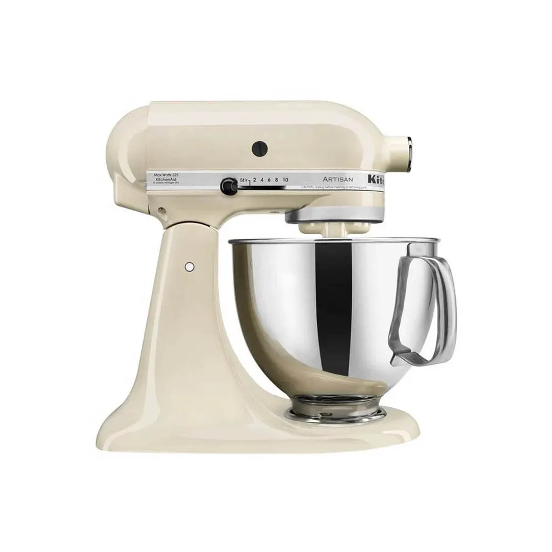KitchenAid KSM150PSAC Artisan Series 5-qt Tilt-Head Stand Mixer, 10-Speed, Almond Cream