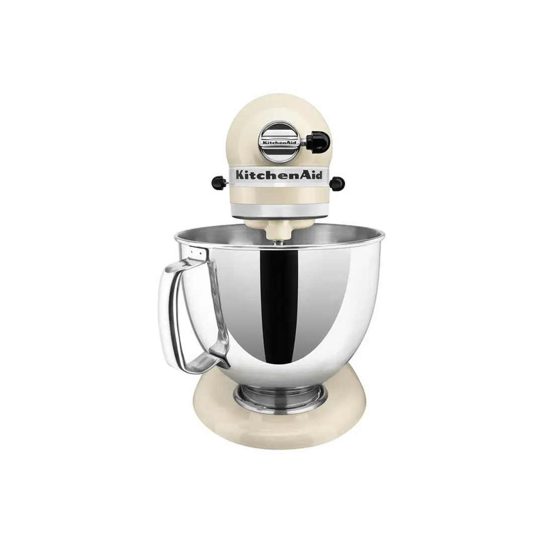 KitchenAid KSM150PSAC Artisan Series 5-qt Tilt-Head Stand Mixer, 10-Speed, Almond Cream