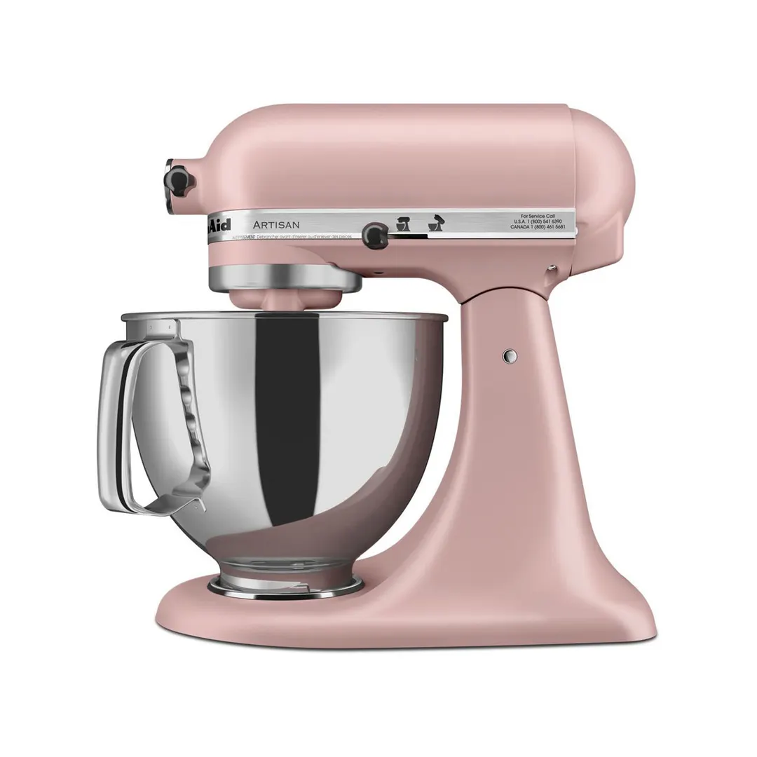KitchenAid KSM150PSDR Artisan® Series 5-qt Tilt-Head Stand Mixer, 10-Speed, Matte Dried Rose