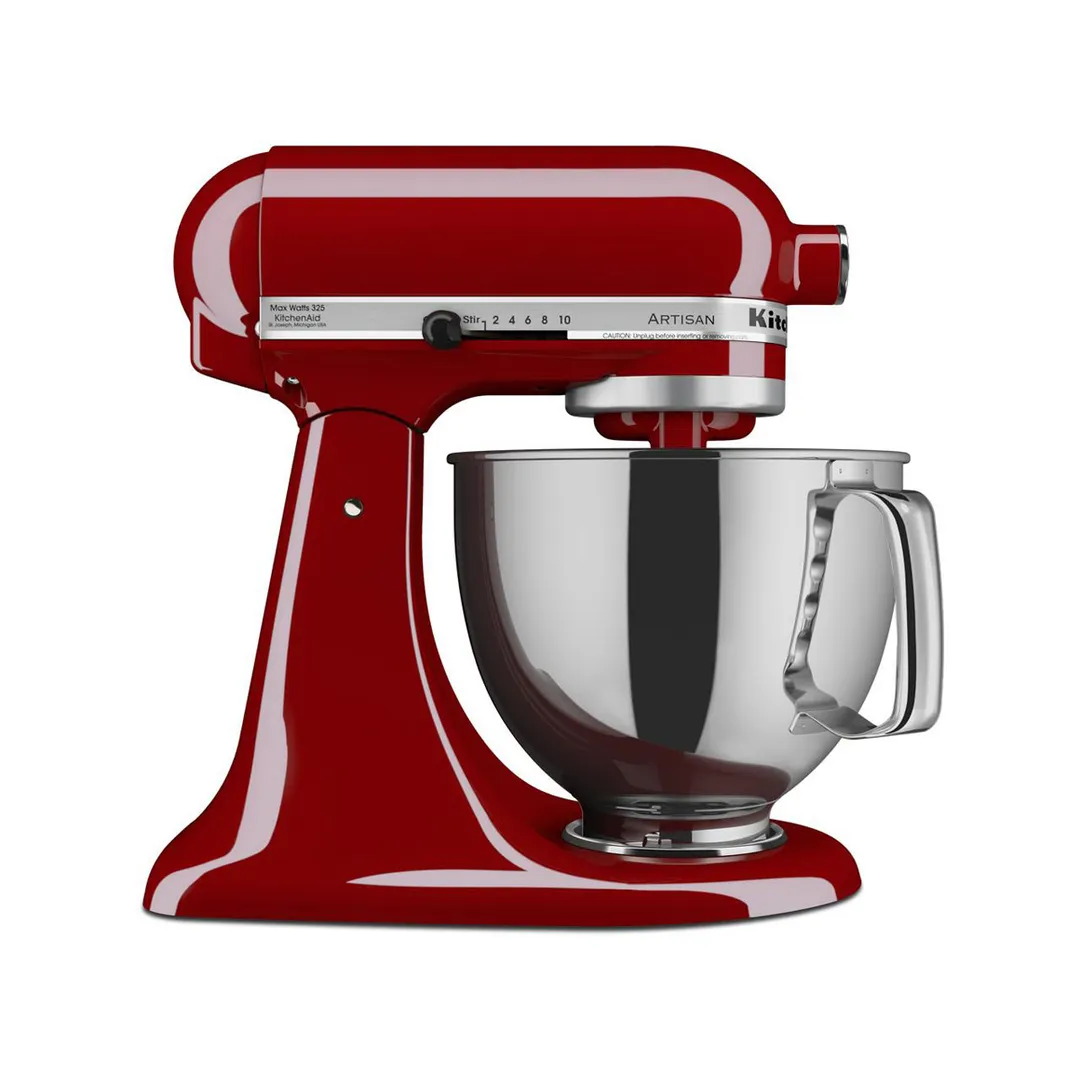 KitchenAid KSM150PSER 5-qt Tilt-Head Stand Mixer, 10-Speed, Empire Red