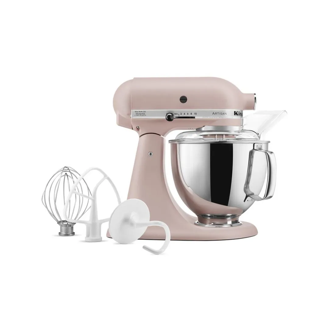 KitchenAid KSM150PSFT Artisan® Series 5-qt Tilt-Head Stand Mixer, 10-Speed, Feather Pink