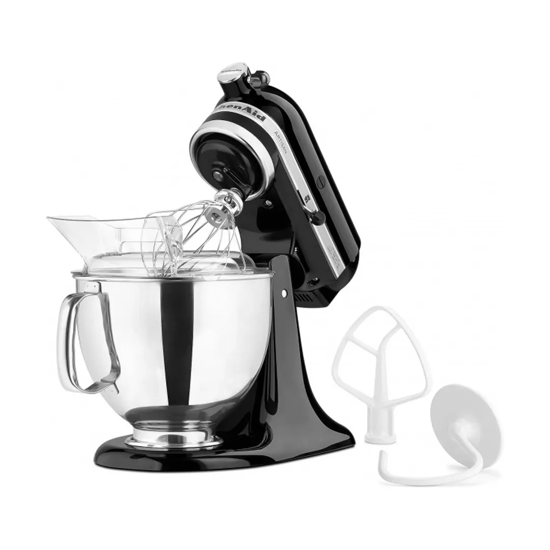 KitchenAid KSM150PSOB Artisan Series 5-qt Tilt-Head Stand Mixer, 10-Speed, Onyx Black