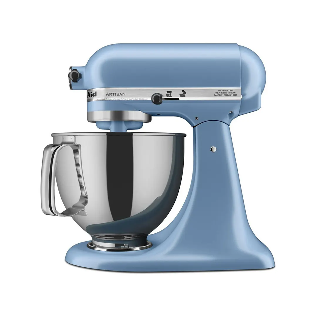KitchenAid KSM150PSVB Artisan® Series 5-qt Tilt-Head Stand Mixer, 10-Speed, Blue Velvet